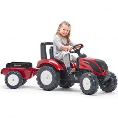 Педальный трактор с прицепом Falk 4000AB Valtra